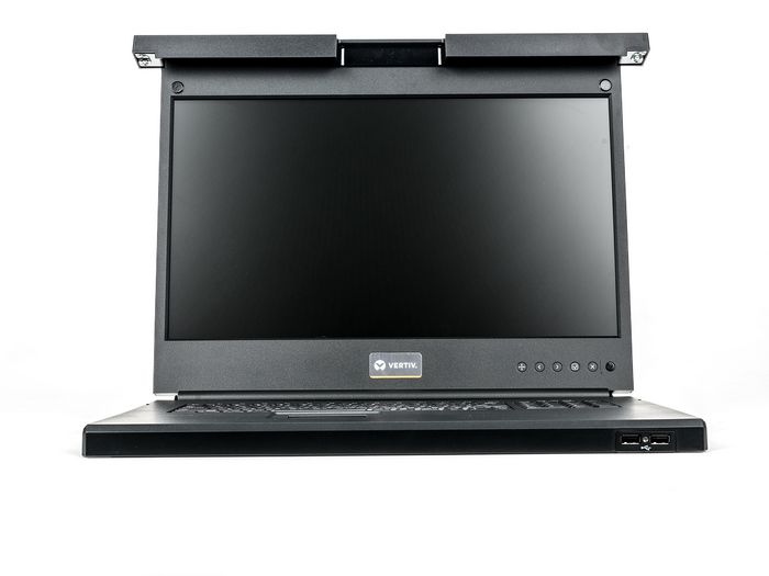 Vertiv LRA185KMM-001 rack console 48.3 cm (19") 1366 x 768 pixels Plastic, Steel Black 1U - W124592081