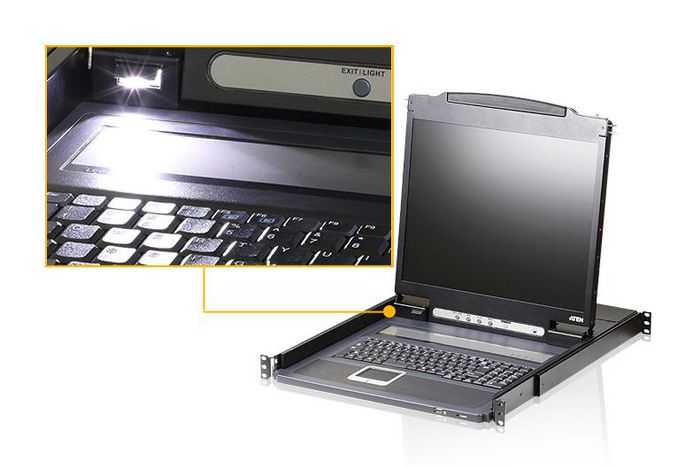Aten Lightweight PS/2-USB LCD Console - W124991498