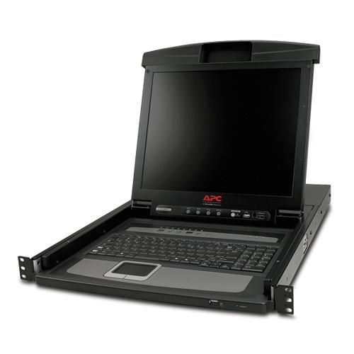 APC 17" Rack LCD Console - Integrated 8 Port Analog KVM Switch - W125082435