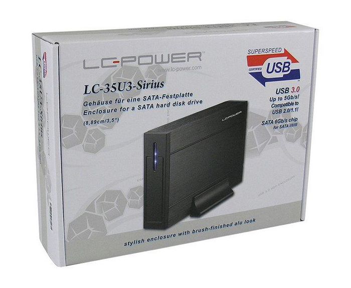 LC-POWER 3.5", HDD, SATA I/II/III, 6 Gbps, USB 3.0 - W125185567
