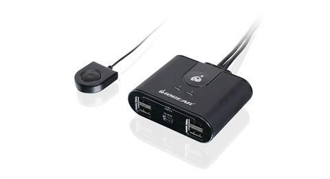 IOGEAR 2 x 4 USB 2.0 Peripheral Sharing Switch, 140g - W124855136