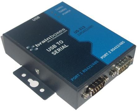 Brainboxes 2 Port RS422/485 USB to Serial adapter - W124677223