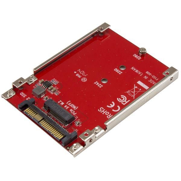 StarTech.com StarTech.com M.2 to U.2 Adapter - For M.2 PCIe NVMe SSDs - PCIe M.2 Drive to U.2 (SFF-8639) Host Adapter - M2 SSD Converter (U2M2E125) - W124976496