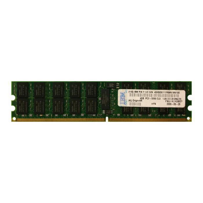 IBM 41Y2857 - 4GB, DDR2 400Mhz, PC-3200, Registered, ECC, CL3, 240-Pin DIMM - W124787985