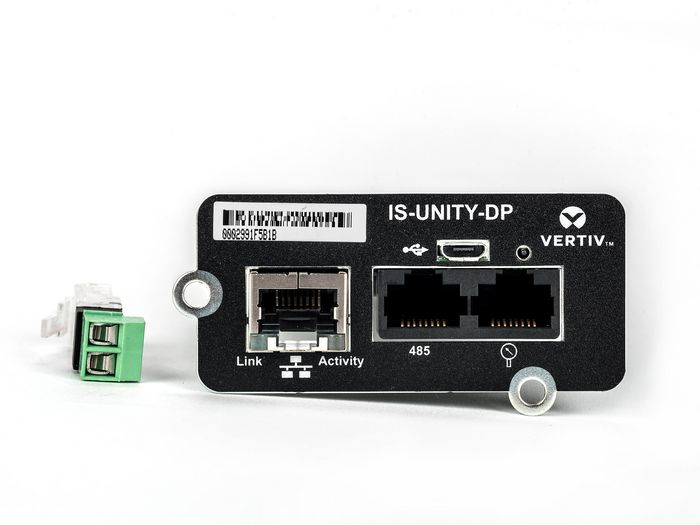 Vertiv 10/100 Mps Ethernet RJ-45, RS-485, Micro USB, SNMP, TCP, RTU, 75.5 x 132 x 37 mm - W124793893