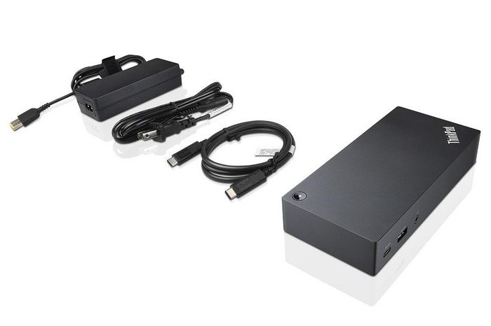Lenovo 90 W, 2 x DP, 1 x VGA, 3 x USB 3.0, 2 x USB 2.0, 1 x USB-C, 1 x RJ-45, 290 g, US - W125183863