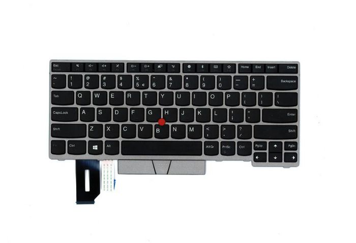 Lenovo Keyboard Internal FRU ThinkPad T480s, Silver - W124451406