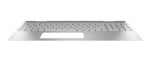 HP Top Cover/Keyboard for Envy x360 15-bp, Silver - W124461002