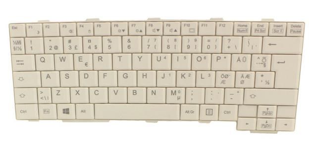 Fujitsu Keyboard w/o numeric keypad, White, Greek - W124554637