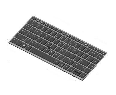 HP Keyboard with a backlight, privacy - W124560557