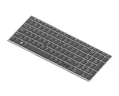 HP Keyboard, backlit for ZBook 15u G5 - W124560648