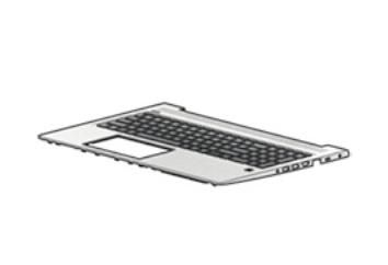 HP Top cover/keyboard (includes cable) - W124561331