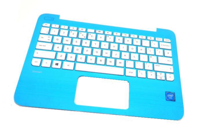HP Keyboard & Top cover for use with HP Stream Laptop PC models (in aqua blue finish, includes keyboard cable) - W124638168