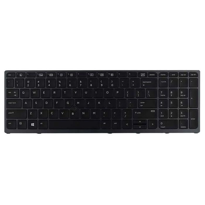 HP Backlit keyboard assembly (Germany) - W124793510