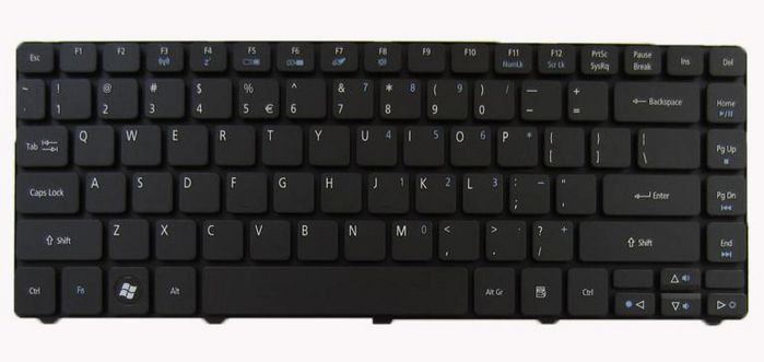 HP Keyboard (Spanish), Black - W125033894