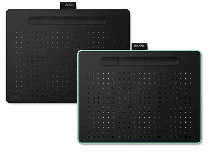 Wacom Medium Tablet with Pressure-Sensitive, 216x135mm, USB/Bluetooth 4.2, Expresskeys, 2540lpi, 133pps, 410g, Black/Pistachio Green - W124647937