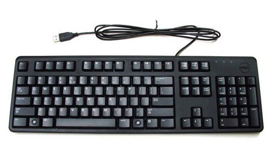 Dell Keyboard (USA/International), Black, USB - W125085654