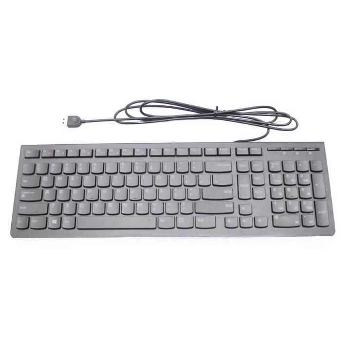 Lenovo Wired keyboard, USB, black - W124706776