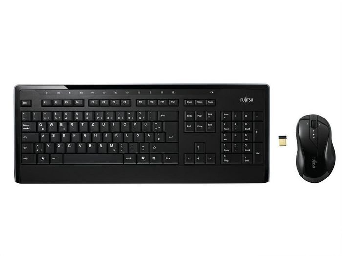 Fujitsu LX901, Wireless Keyboard Set, 2.4GHz, USB, 128 AES, ES - W124874153
