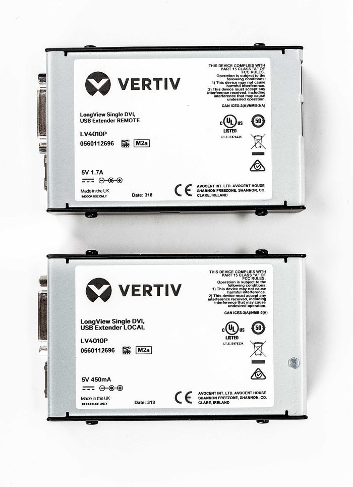 Vertiv LV4010P-201 KVM extender Transmitter & receiver - W124462275
