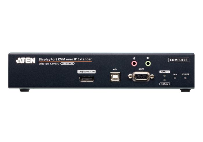 Aten 4K DisplayPort Single Display KVM over IP Transmitter, 3840 x 2160, DisplayPort, USB, RJ-45, SPF - W124659742