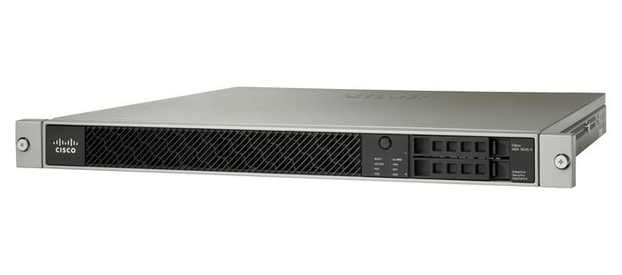 Cisco ASA 5545-X Firewall Edition; includes firewall services, 2500 IPsec VPN peers, 2 SSL VPN peers, 8 copper Gigabit Ethernet data ports, 1 copper Gigabit Ethernet management port, 1 AC power supply, Active/Active High Availability, 2 security contexts, 3DES/AES license - W124945458