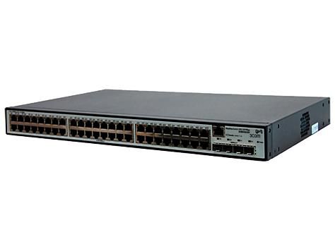 Hewlett Packard Enterprise 1910-48G - RJ-45, Gigabit Ethernet, 104 Gbps, 5 µs, ARM 333 MHz, 128 MB flash, 128 MB RAM, 3080g, Black - W124458360