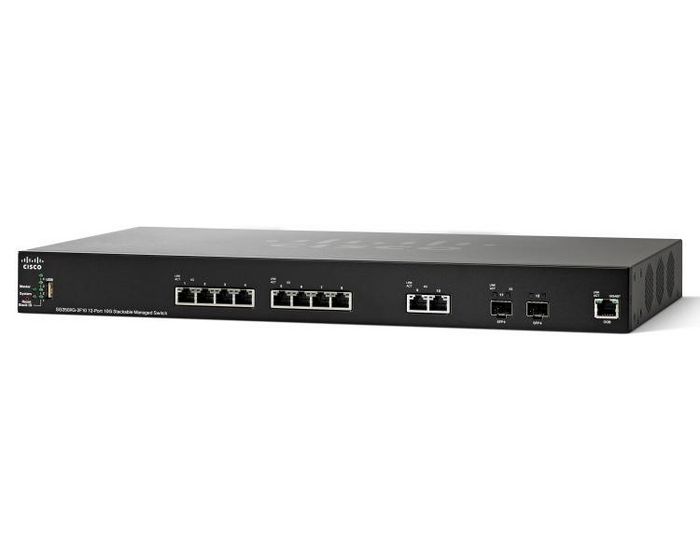 Cisco SB 10 x 10 Gigabit Ethernet 10GBASE-T, 2 x 10 Gigabit Ethernet SFP+/10GBASE-T Combo, 1 Gigabit Ethernet Management Port - W124686433