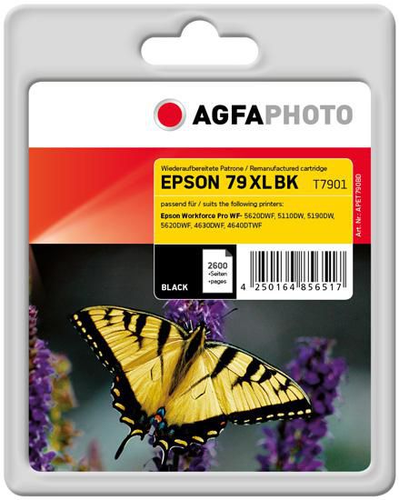 AgfaPhoto Ink Cartridge for Epson WorkForce Pro WF-5620DWF, Black, 2600 pages - W124545399