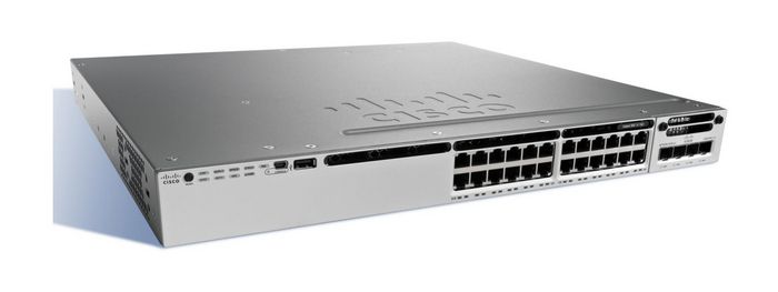 Cisco Stackable 24 10/100/1000 Ethernet PoE+ ports, with 715WAC power supply 1 RU, LAN Base feature set (StackPower cables need to be purchased separately) - W127709659