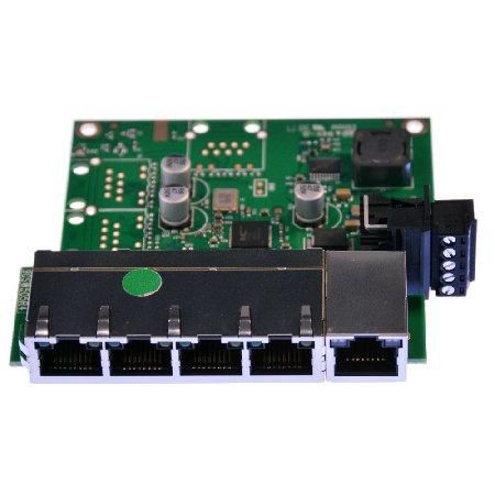 Brainboxes Industrial Embeddable 5 Port Ethernet Switch - W124975667
