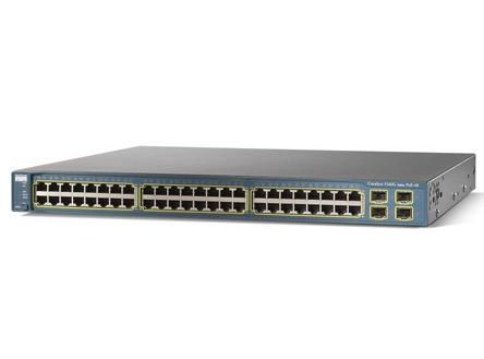 Cisco 48 Ethernet 10/100/1000 ports + 4 SFP-based Gigabit Ethernet ports, 1RU - W124991044