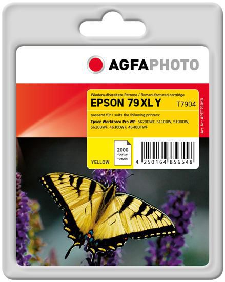 AgfaPhoto Ink Cartridge for Epson WorkForce Pro WF-5620DWF, Yellow, 2000 pages - W125045048