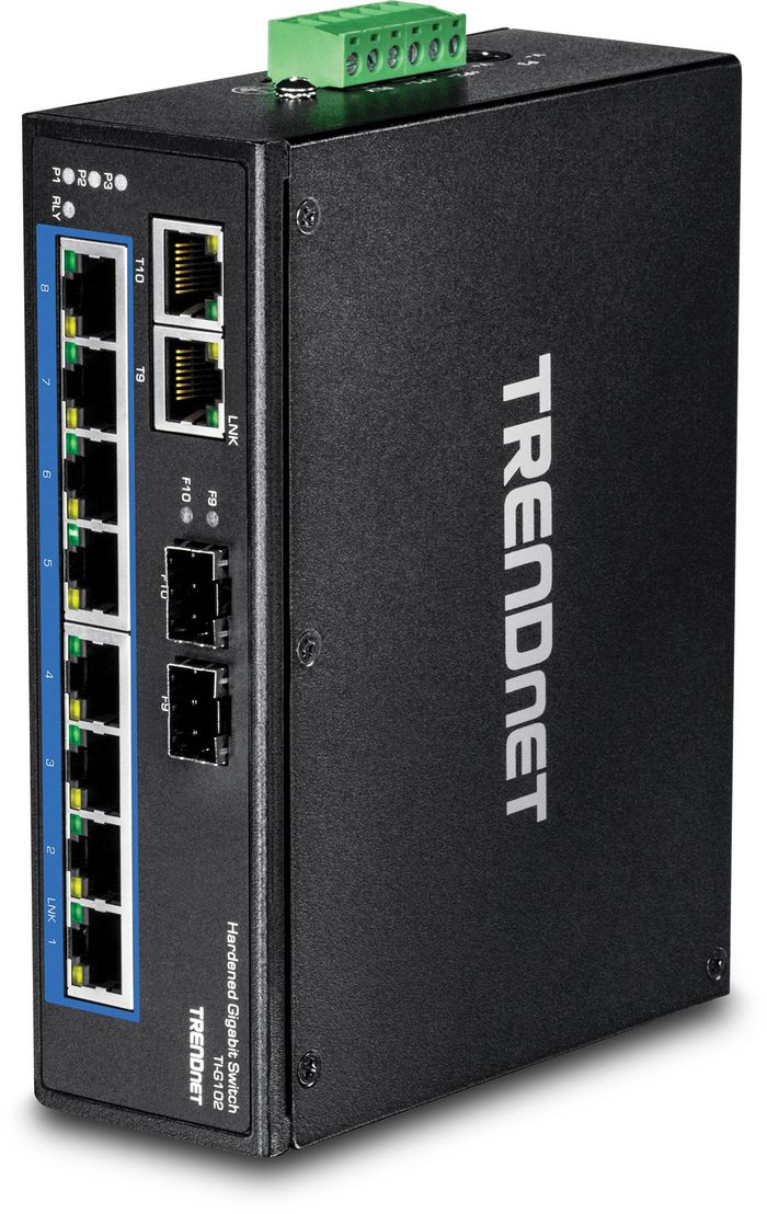 TRENDnet Ethernet x 10, SFP x 2, 16 K entries, 2048 KB Buffer - W125075830