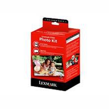 Lexmark PerfectFinish Photo Printing Kit, Ink Jet, Color (cyan, magenta, yellow), PerfectFinish photo paper - W125104043