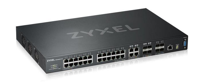 Zyxel Managed, L3, 24 x RJ-45 100/1000 Mbps, 4 x combo (SFP/RJ-45), 4 x SFP+, 136 Gbps, 101.1 Mpps, 32 K MAC, 64 MB Flash, 1 GB RAM, 100 - 240 V, 50 - 60 Hz, 47 W max, 441 x 270 x 44 mm, 3.96 kg - W125179275