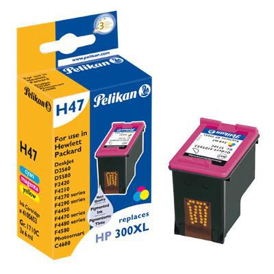 Pelikan H47 Hewlett Packard HP 300XL, tricolor - W125354014