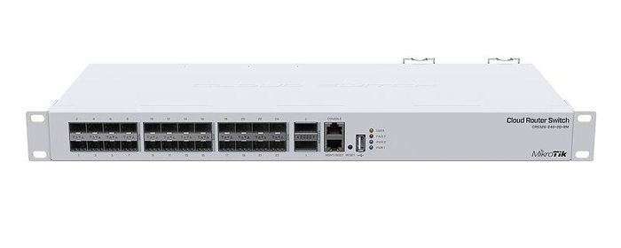 MikroTik 1 x 10/100 Ethernet port, 24 x SFP+, 2 x 40G QSFP+, Serial port RJ45, 1 x USB, 443 x 183 x 44 mm - W125247364