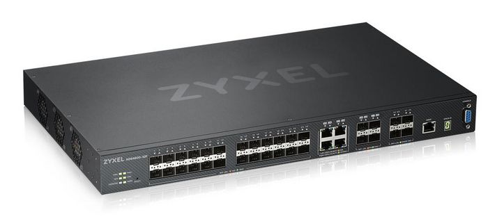 Zyxel 24 x Gigabit SFP, 4 x combo (SFP/RJ-45), 4 x SFP+, 136 Gbps, 101.1 Mpps, 32K MAC, 64 MB Flash, 1 GB RAM, 100 - 240 V, 50 - 60 Hz, 60.1 W, 441 x 270 x 44 mm, 4.21 kg - W125279157