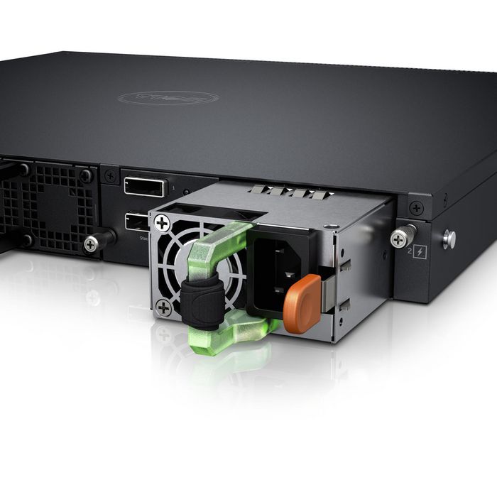 Dell 24 x RJ45 10/100/1000Mb auto-sensing ports, 2 x 10GbE SFP+, 2 x GbE SFP combo, 212Gbps, 158Mpps, 1U, 200W, Black - W125298496