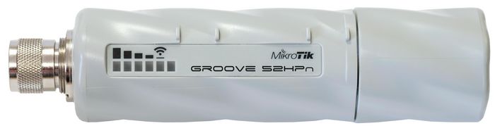 MikroTik GrooveA 52HPn, 2.4 - 5GHz, AR9342-BL1A 600 MHz, 64 MB, Ethernet, 802.11a/b/g/n, PoE in, 9 - 30 V, Level4 - W124470933