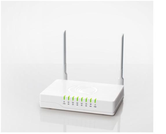 Cambium Networks 2.4 GHz, 802.11 n, 1 x WAN RJ-45, LAN 3 x RJ-45, 1 x USB, 300 Mbps, 2 FXS, RJ-11, White - W124969046