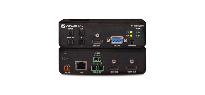 Atlona 2x HDMI - in, VGA - in, HDMI - out, YUV, RGB, 38 x 127 x 102 mm, 270 g - W125358415