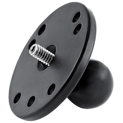 RAM Mounts RAM Ball Adapter with Round Plate and 1/4"-20 Threaded Stud - W125070253