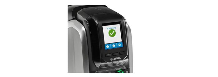 Zebra ZC300 Direct-to-Card Printer, Dye-sublimation thermal transfer, Single-sided, 300 DPI, 2GB Flash, Print Touch NFC - W124484117