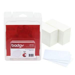 Evolis 100 blank white PVC cards – 0.50 mm (20 mil) for Badgy 100/200 - W125282249