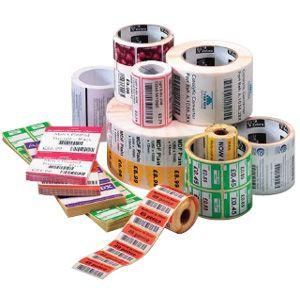 Zebra Label, Paper, 57x102mm; Direct Thermal, Z-Select 2000D, Coated, Permanent Adhesive. 25mm Core, Perforation - W124934723
