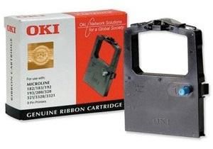 OKI Black Nylon Ribbon, 9pin 1000sh f 100-300 - W125095716