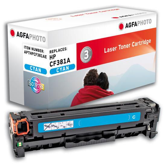 AgfaPhoto 2700 pages, cyan, replacement for HP CF381A - W124445263