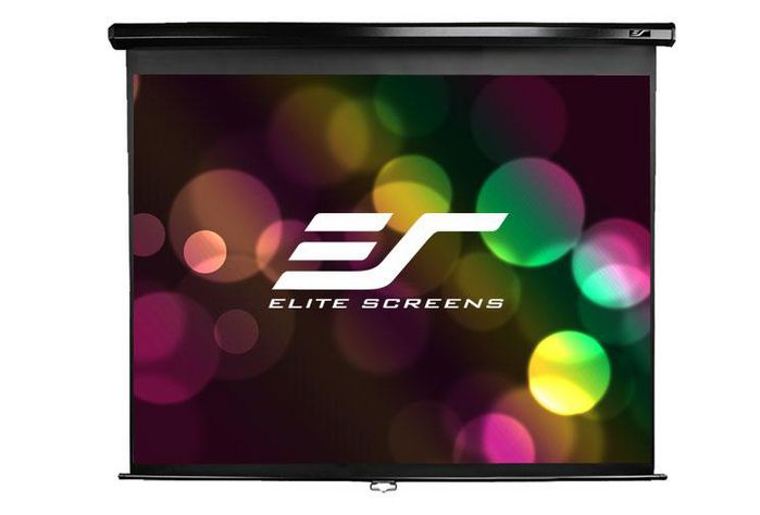 Elite Screens Manual, 99", 1:1, MaxWhite, Black - W124762260